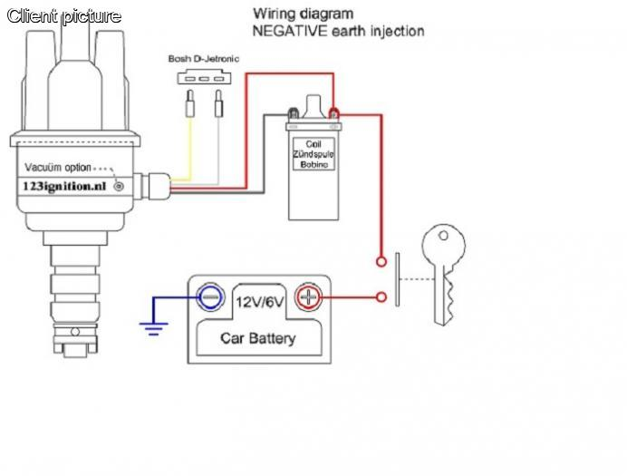 123 Zündverteiler Verteiler elektronische Zündung mit Unterdruck